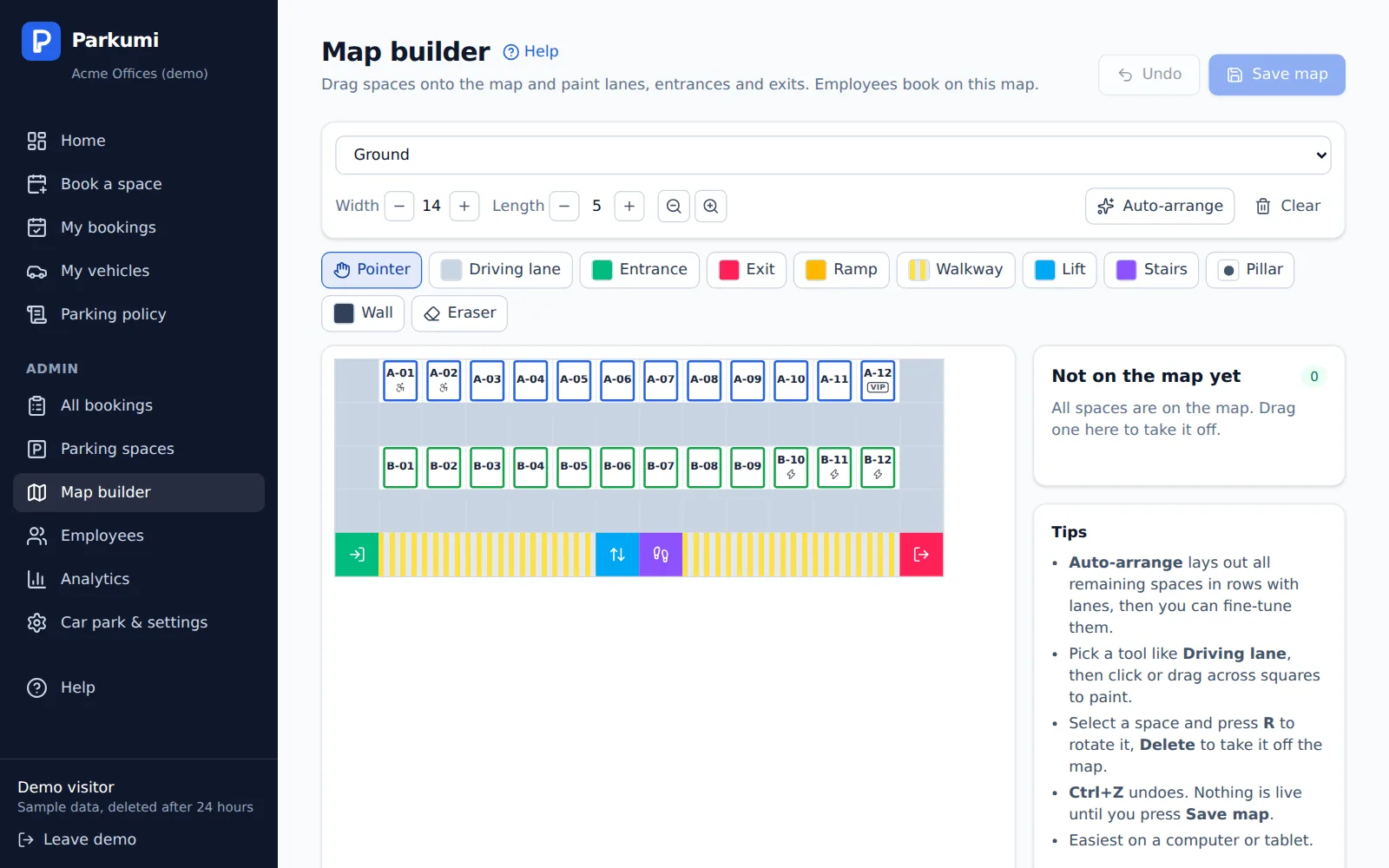 The Parkumi map builder